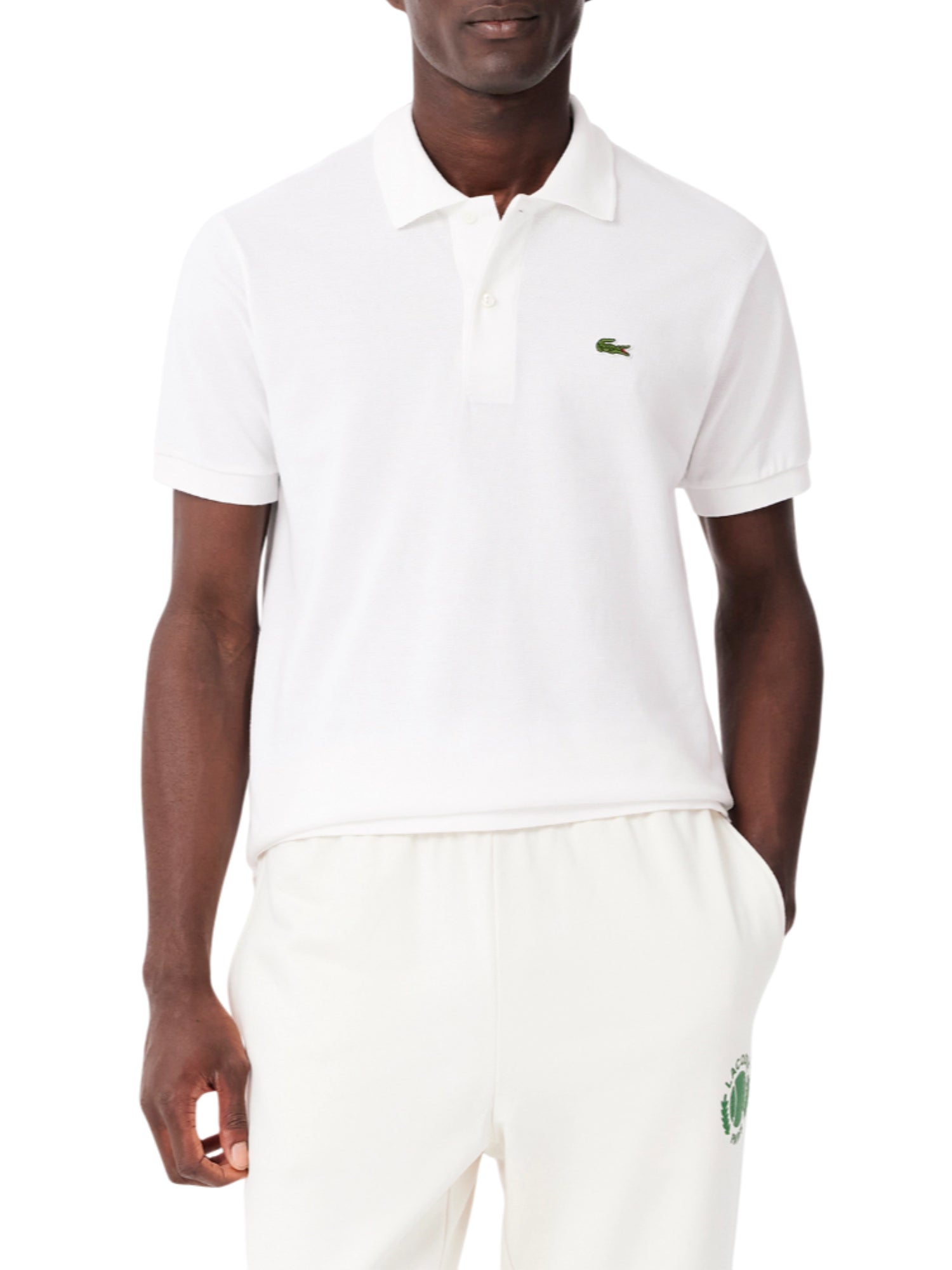 Lacoste polo manica corta 12.12 in piquè bianco 1212 001 LACOSTE