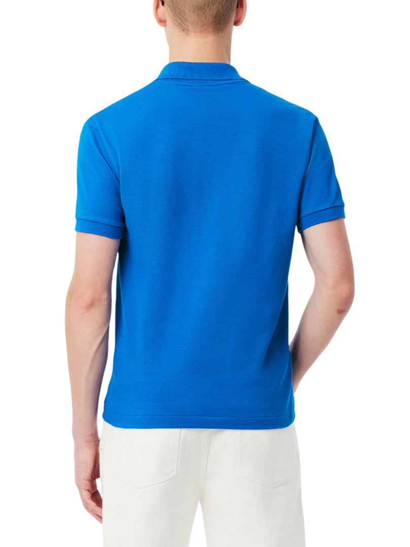Lacoste polo manica corta 12.12 in piquè azzurro 1212 3D3 LACOSTE