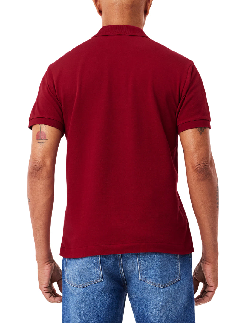 Lacoste polo manica corta 12.12 in piquè rosso scuro 1212 476 LACOSTE