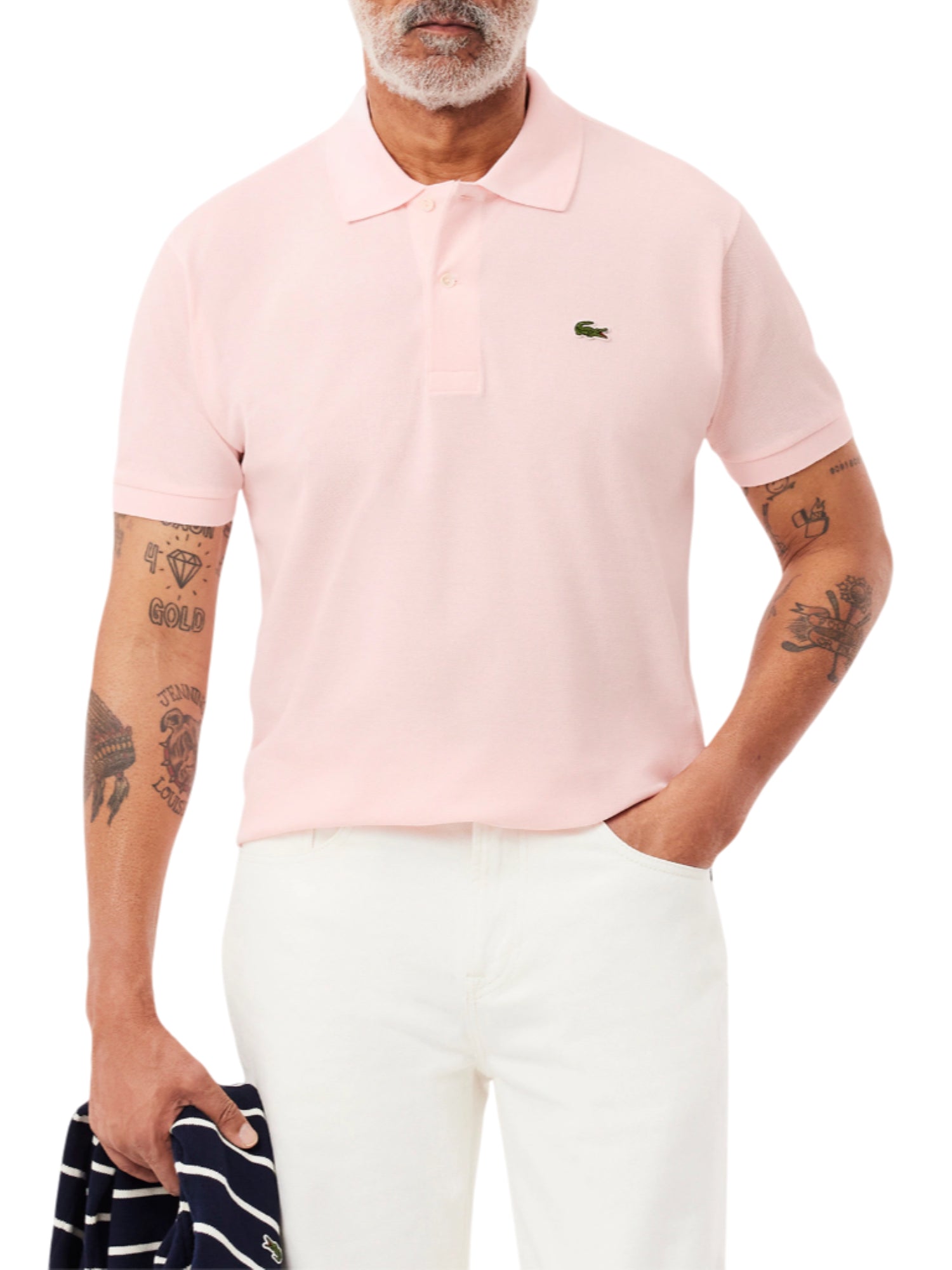 Lacoste polo manica corta 12.12 in piquè rosa 1212 T03 LACOSTE