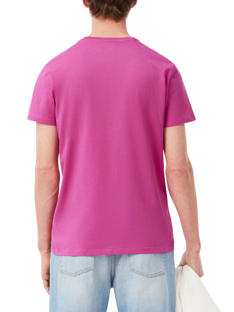 Lacoste T-shirt manica corta in cotone Pima fucsia TH6709 I1L LACOSTE