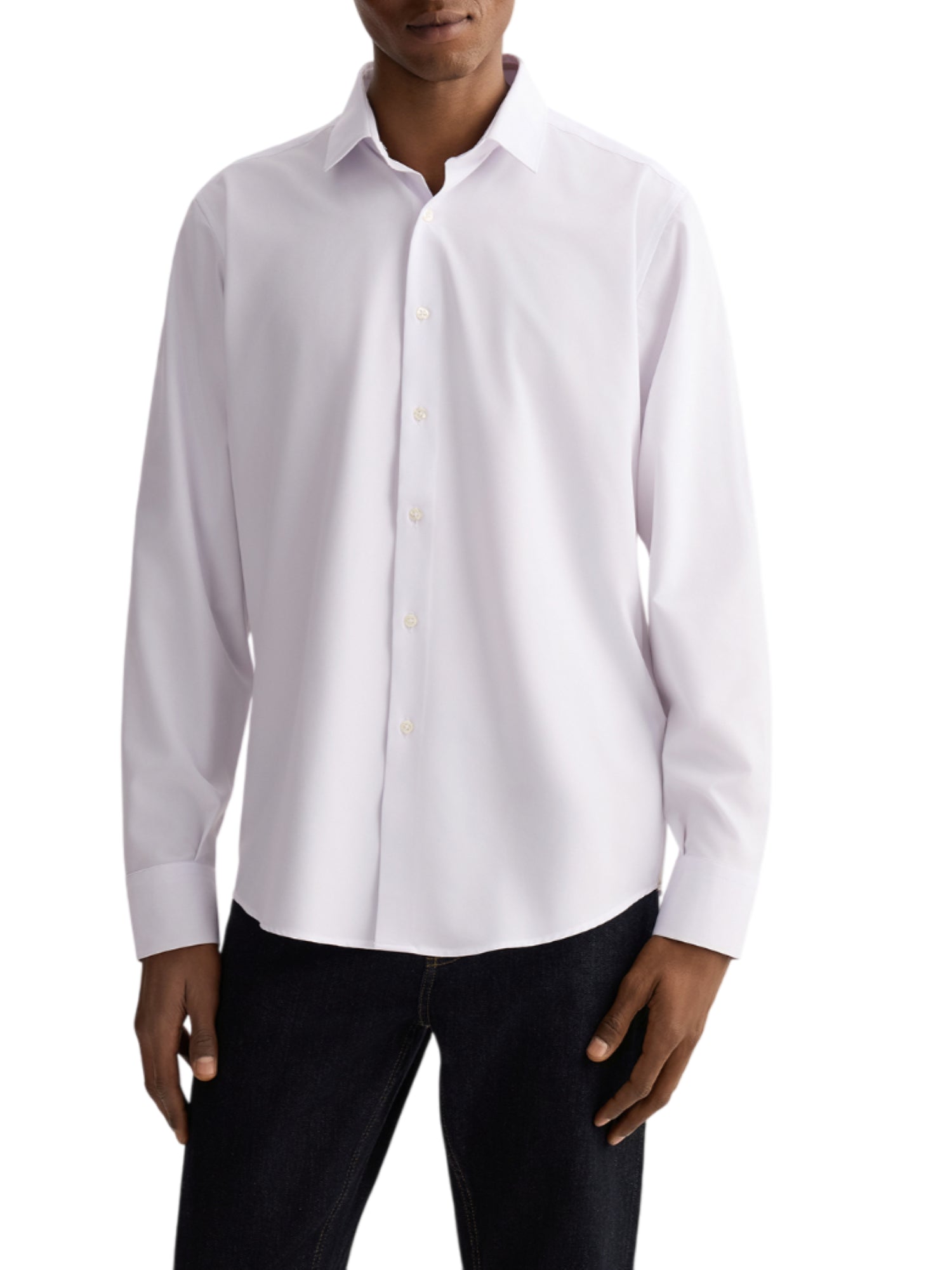 Liu Jo camicia manica lunga slim fit in tessuto stretch bianco QA5118J4908 11001 LIU JO