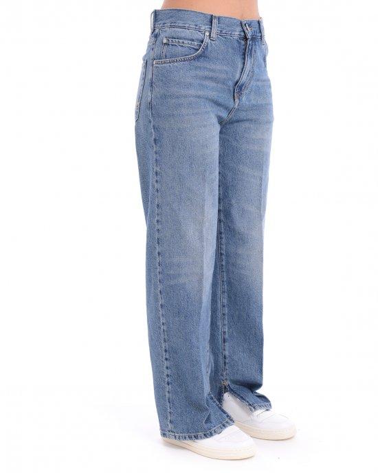 Pinko jeans gamba larga Lovely Loose lavaggio blu medio 104600-A2DY PJU PINKO