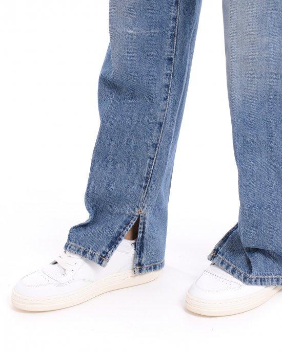 Pinko jeans gamba larga Lovely Loose lavaggio blu medio 104600-A2DY PJU PINKO