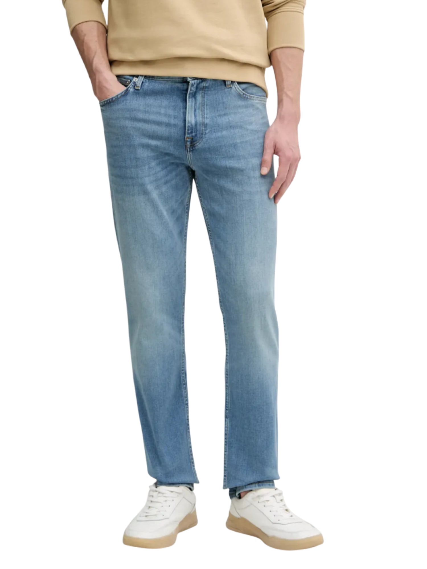 Tommy Hilfiger jeans gamba dritta Denton lavaggio blu MW0MW38814 1BA Tommy Hilfiger