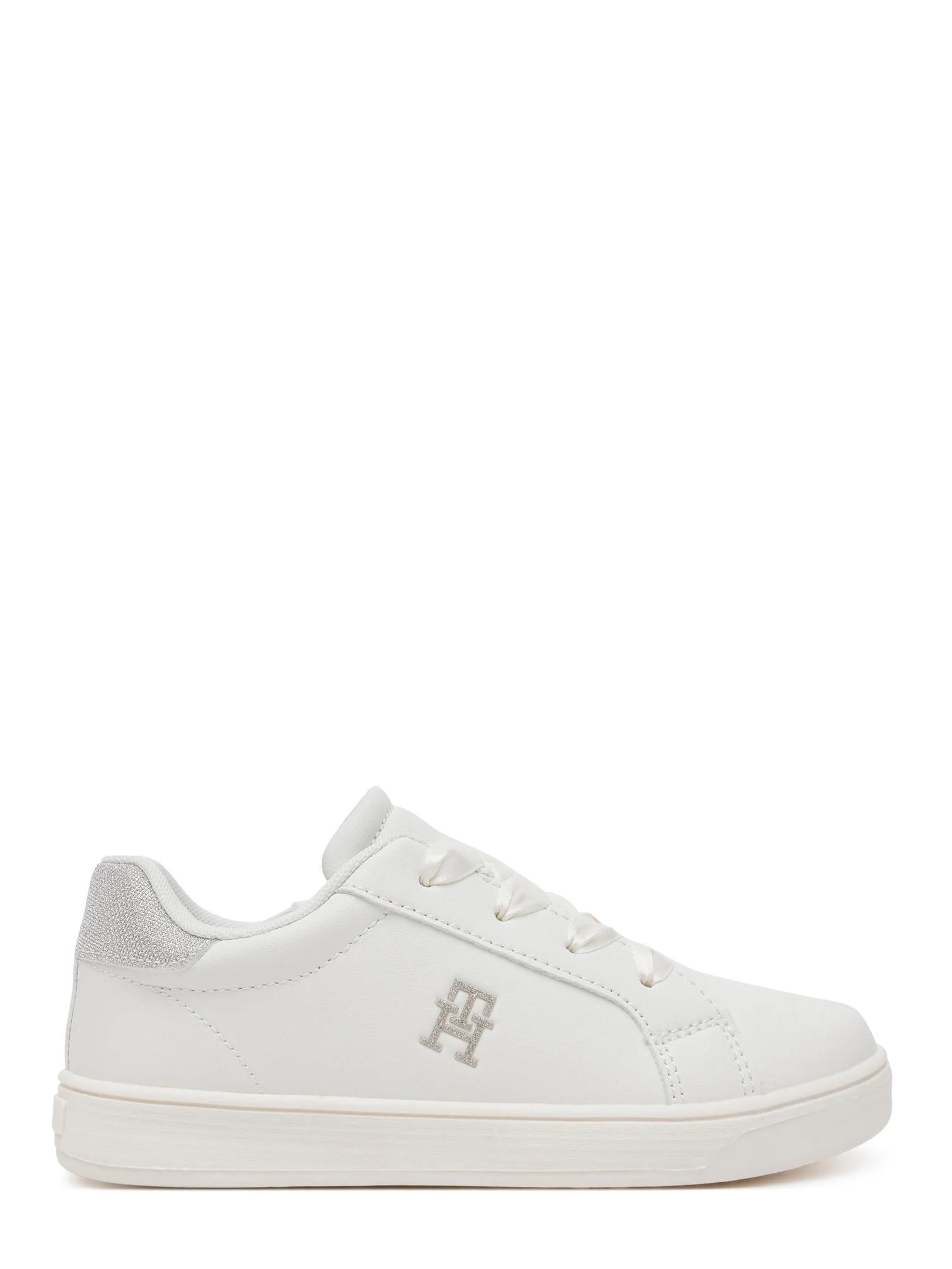 Tommy Hilfiger sneakers in ecopelle con dettagli glitter bianco T1A9-33728-1439 X024 Tommy Hilfiger