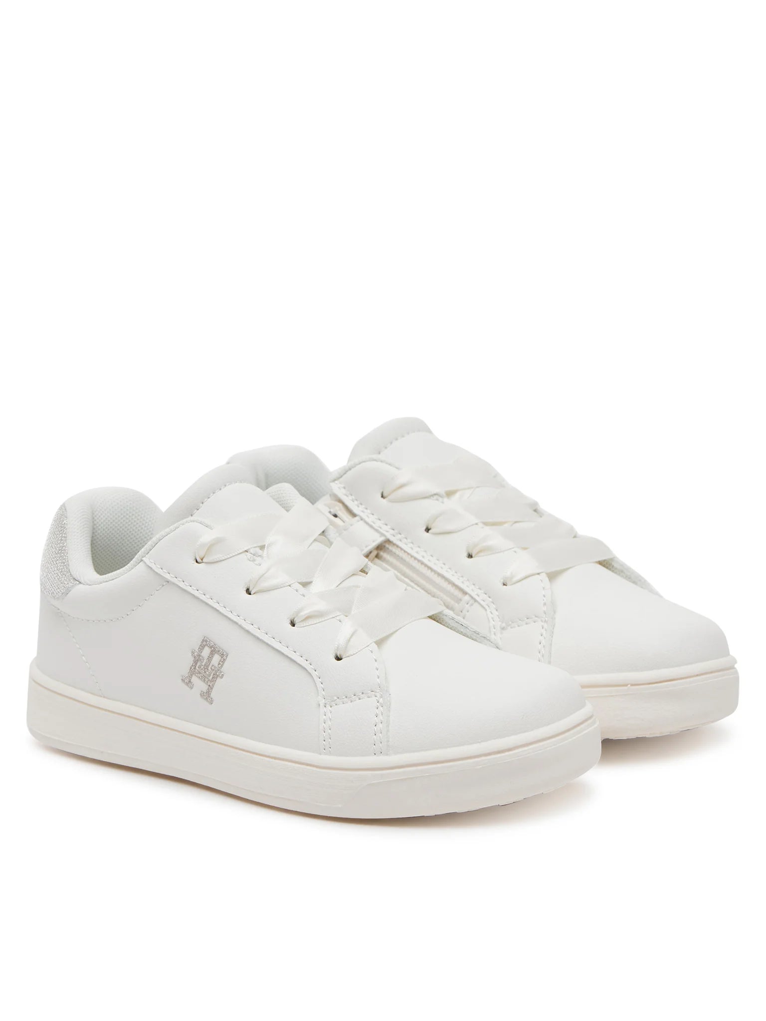 Tommy Hilfiger sneakers in ecopelle con dettagli glitter bianco T1A9-33728-1439 X024 Tommy Hilfiger