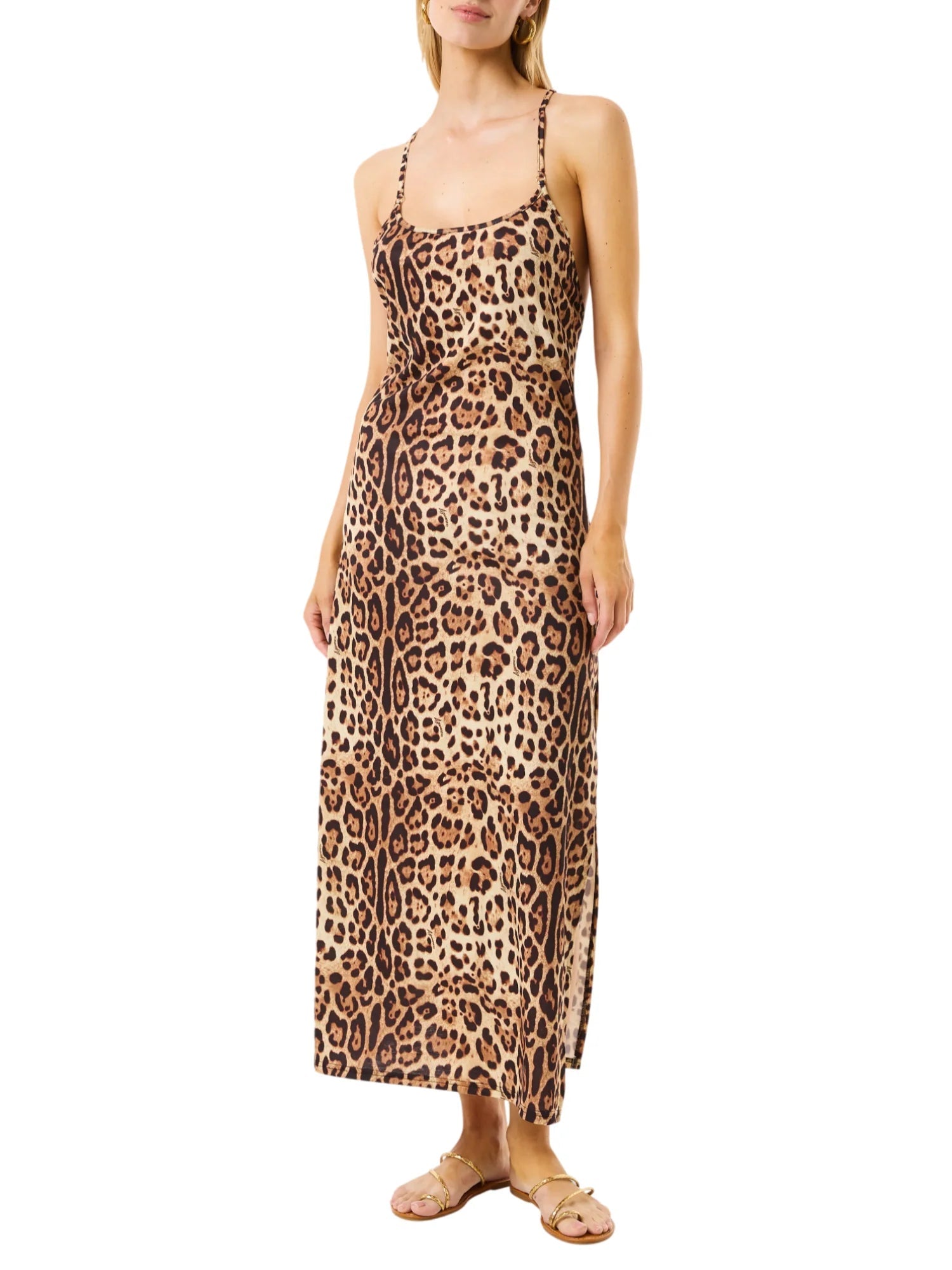 4giveness abito lungo in fantasia animalier beige 126WCUAL5907 200 4Giveness