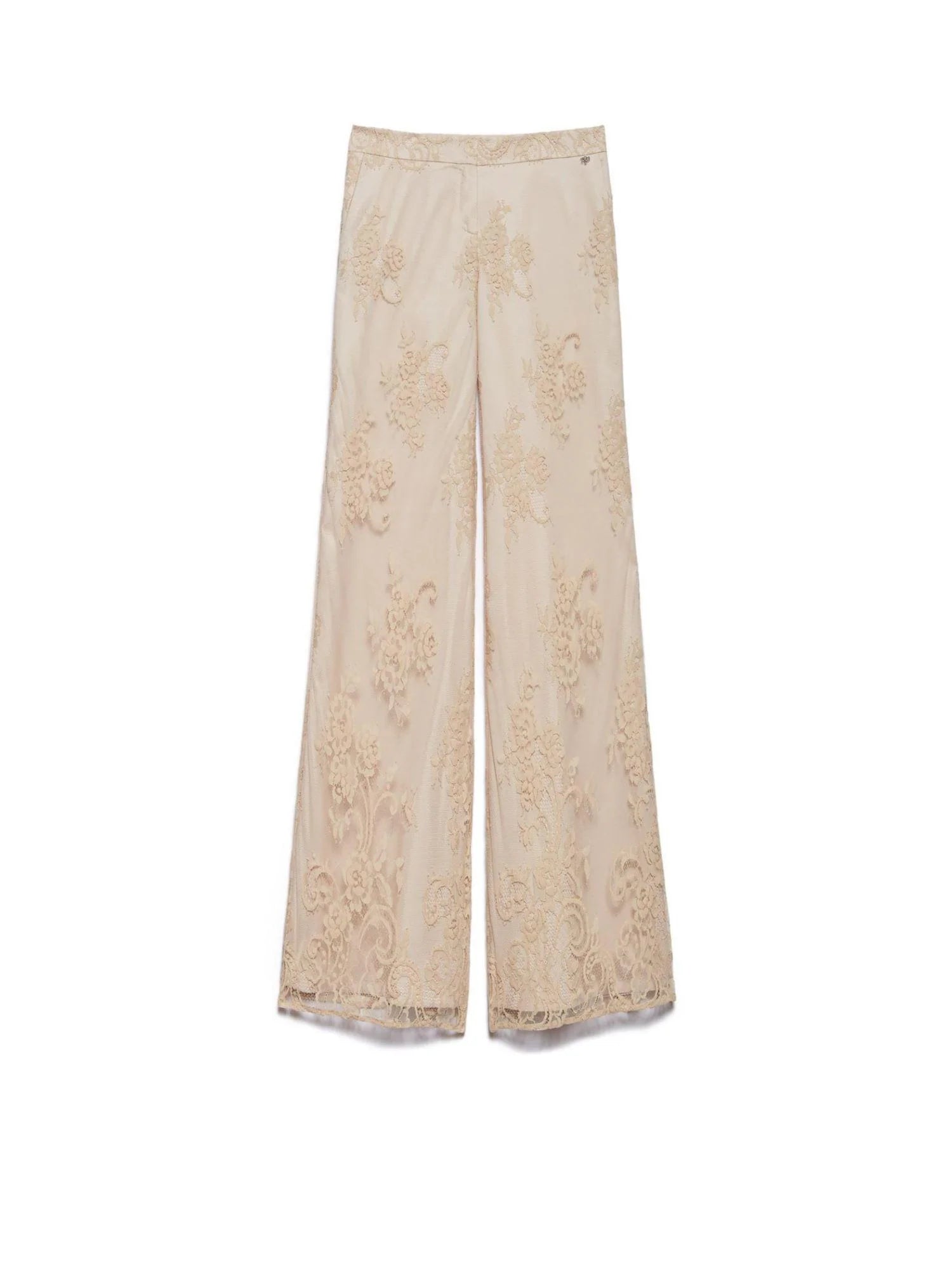 Aniye By pantaloni palazzo Silva in pizzo rosa cipria 185272 02486 ANIYE BY