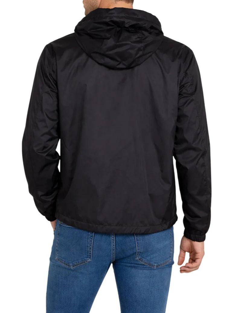 Blauer giubbino leggero antivento uomo con cappuccio Carruth nero 26SBLUC11071-007462 999 BLAUER