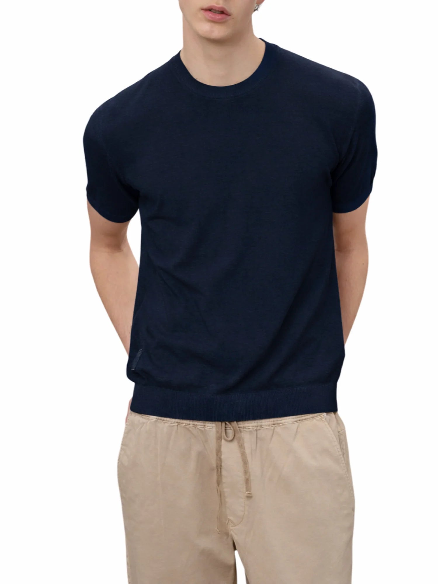 Blauer maglia uomo manica corta in cotone blu 26SBLUM01482-007167 888 BLAUER