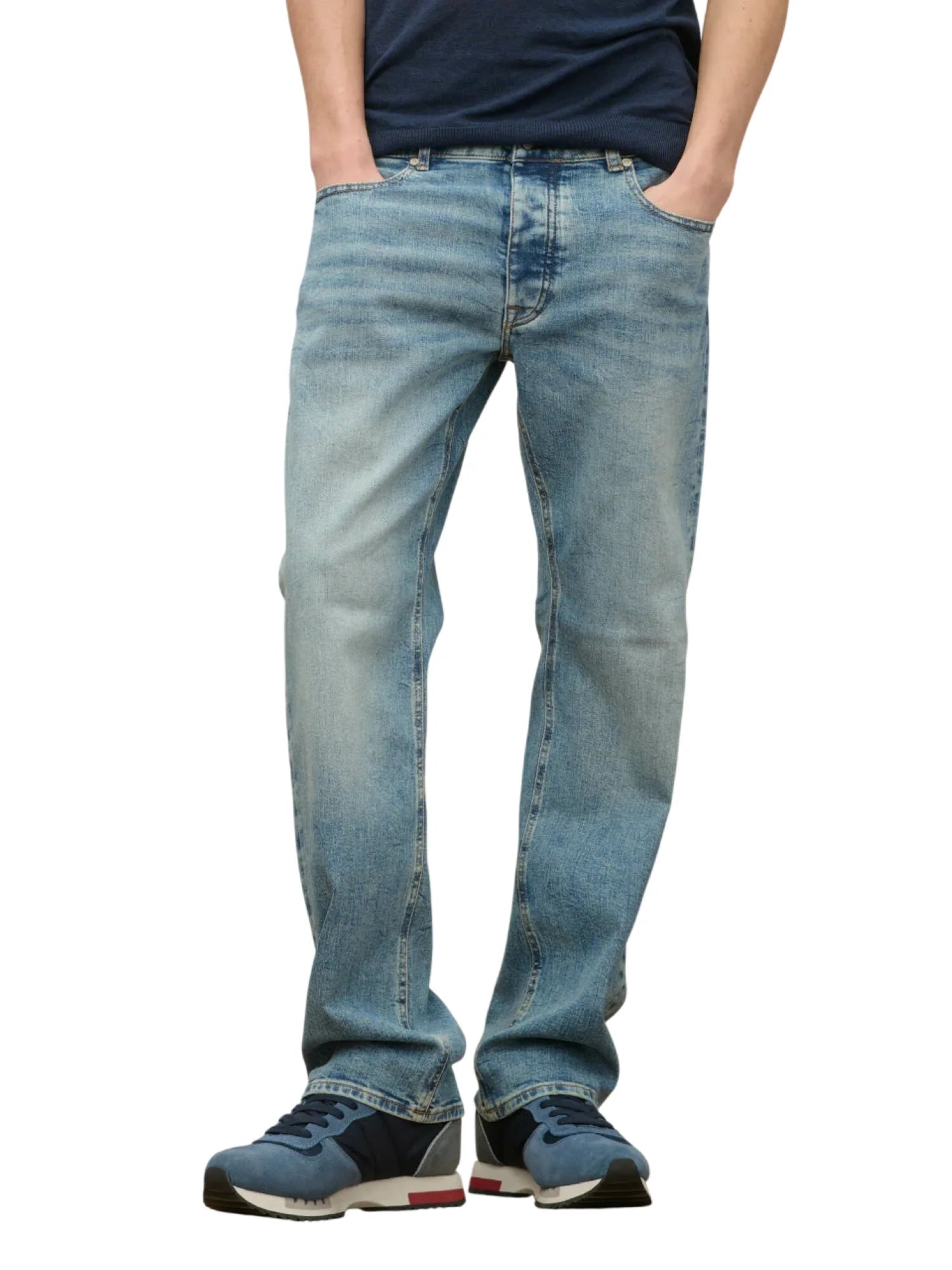 Blauer jeans uomo gamba straight lavaggio blu medio 26SBLUP03329-007496 D205 BLAUER