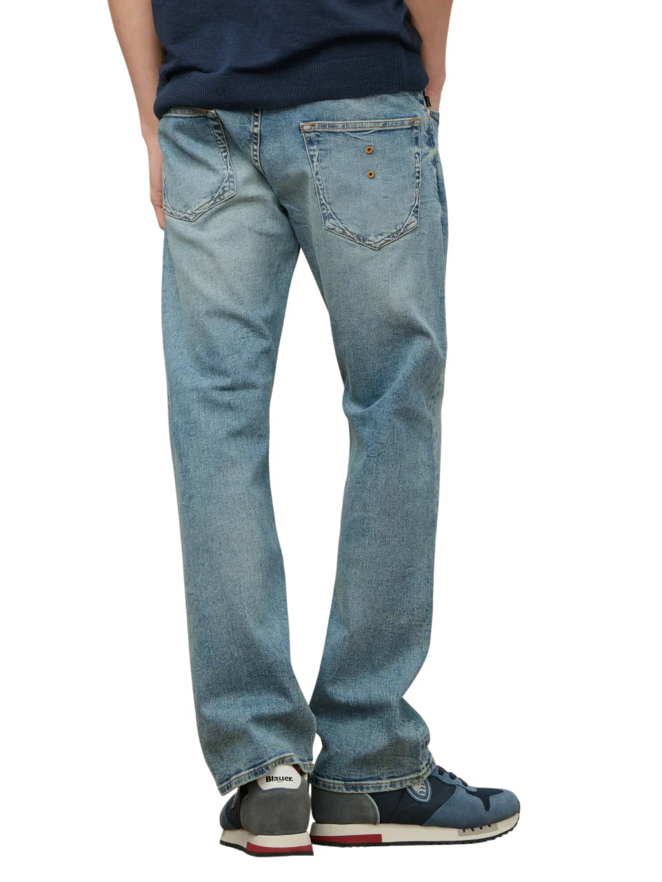 Blauer jeans uomo gamba straight lavaggio blu medio 26SBLUP03329-007496 D205 BLAUER