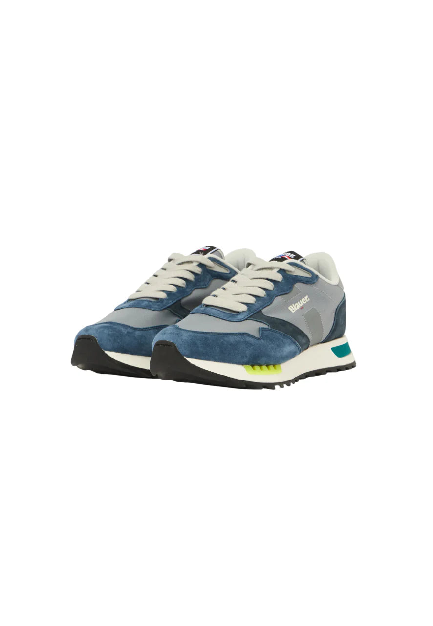 Blauer sneakers Ryder in suede e tessuto blu grigio S6RYDER01-NYS NVY-GRY BLAUER