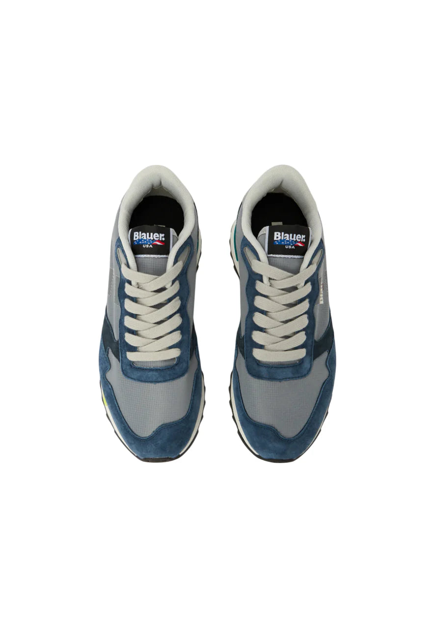 Blauer sneakers Ryder in suede e tessuto blu grigio S6RYDER01-NYS NVY-GRY BLAUER