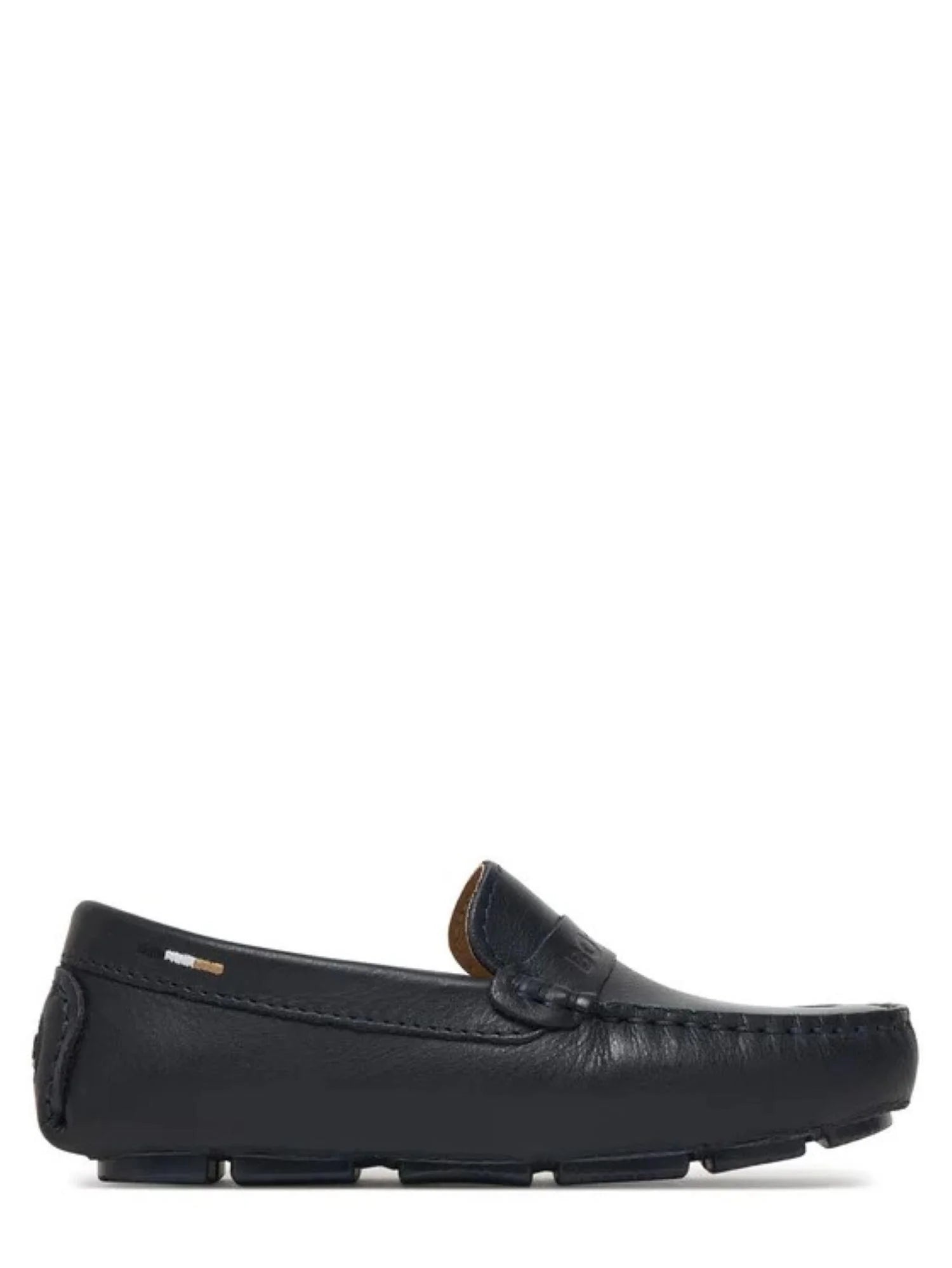 Boss mocassini bambino in pelle blu J52808 BLU ELETTRICO BOSS