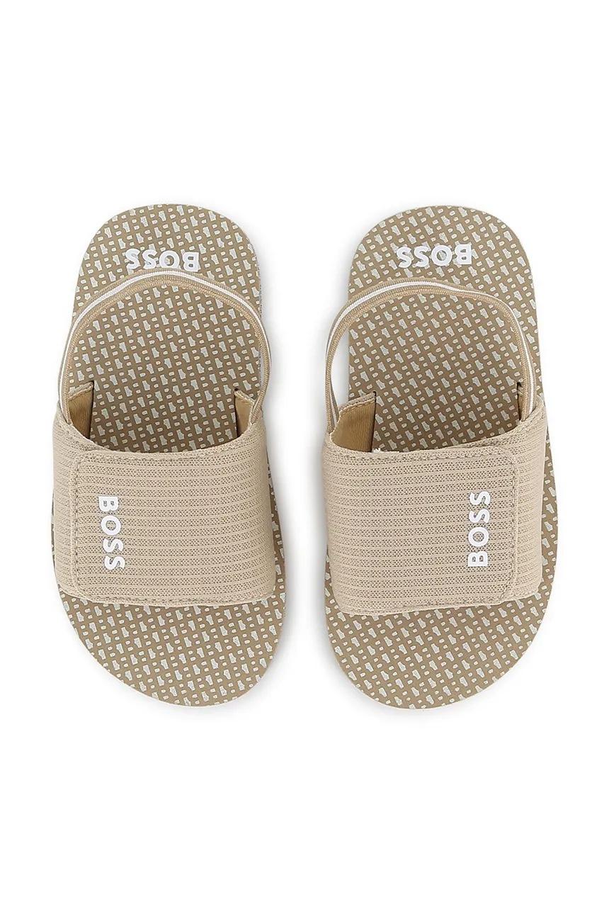 Boss sandali bambino con strappi beige J52820 BEIGE BOSS