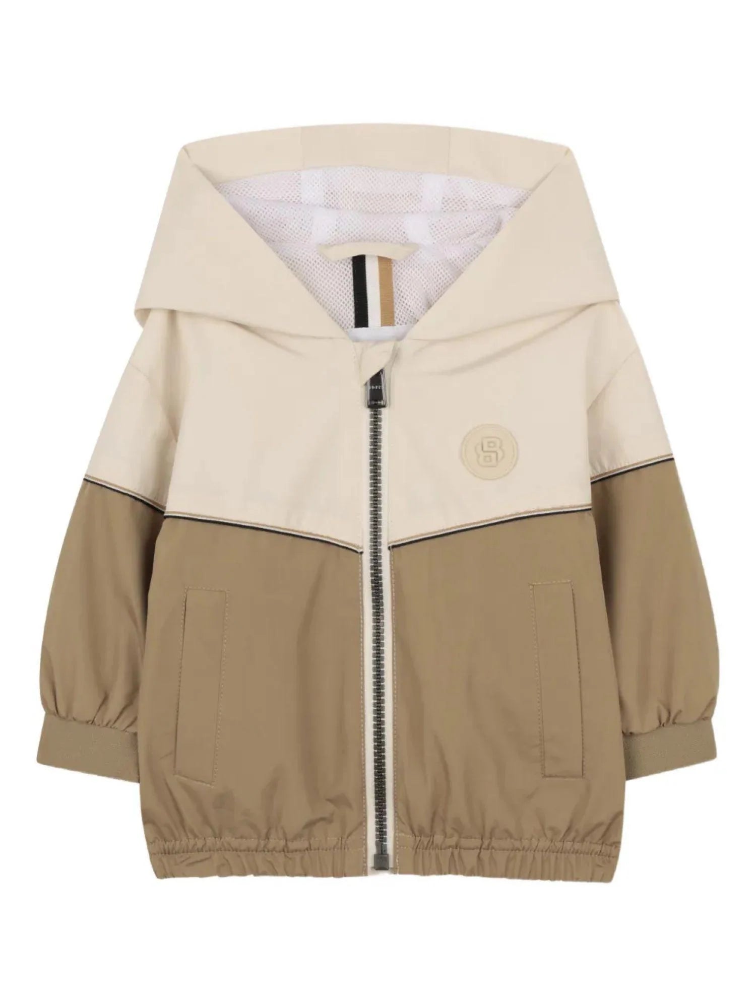 Boss giubbino leggero neonato con cappuccio beige panna J52860 BEIGE SCURO BOSS