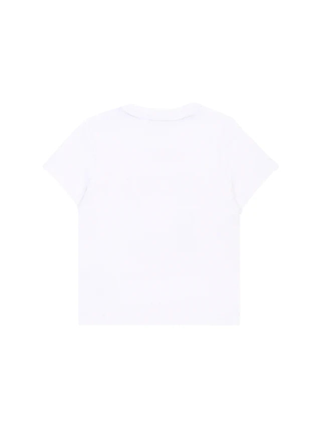 Boss T-shirt manica corta neonato con logo bianco J52882 BIANCO BOSS