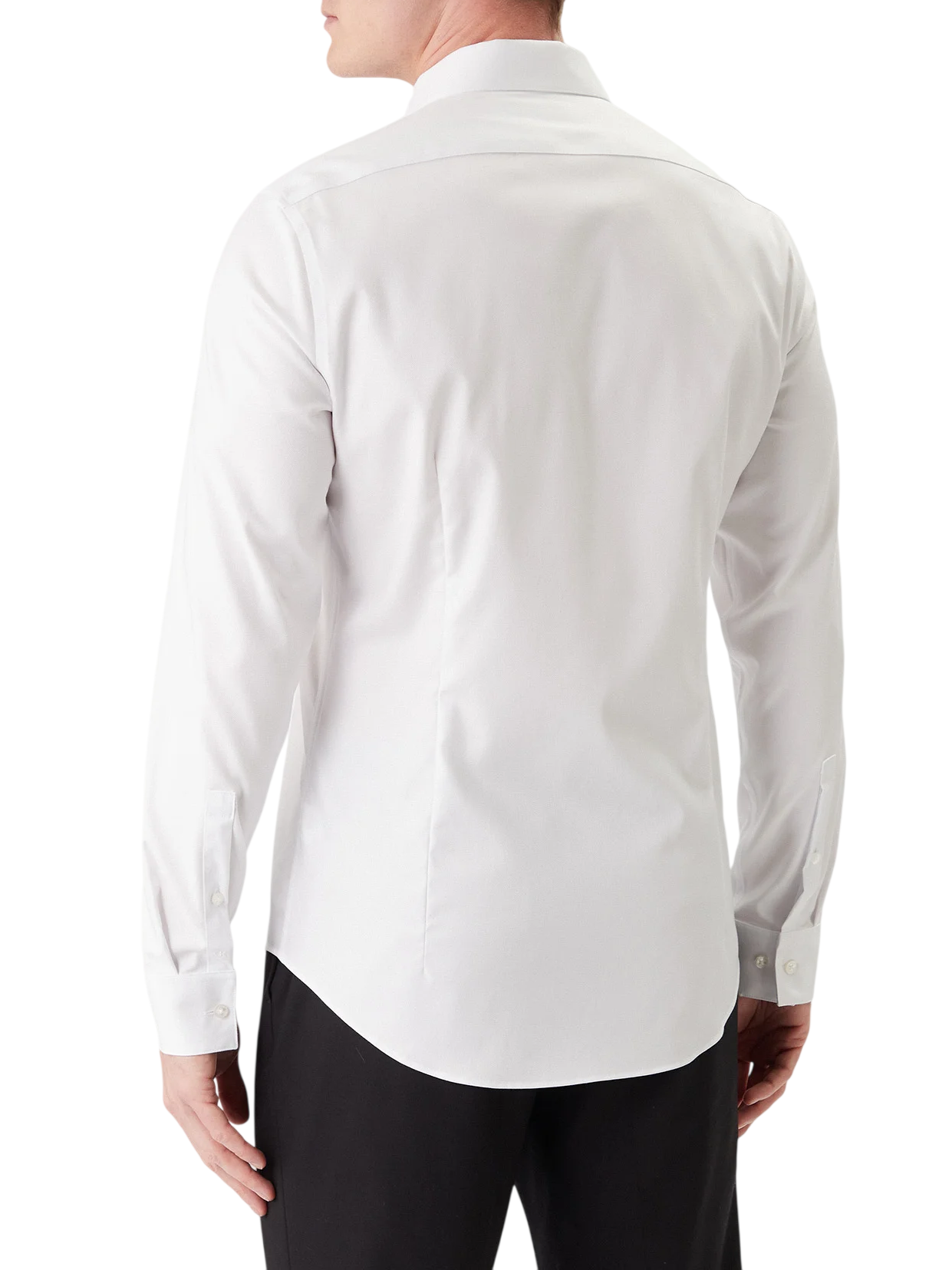 Calvin Klein camicia uomo in cotone stretch no stiro bianco LV019EU090 7K2 Calvin Klein