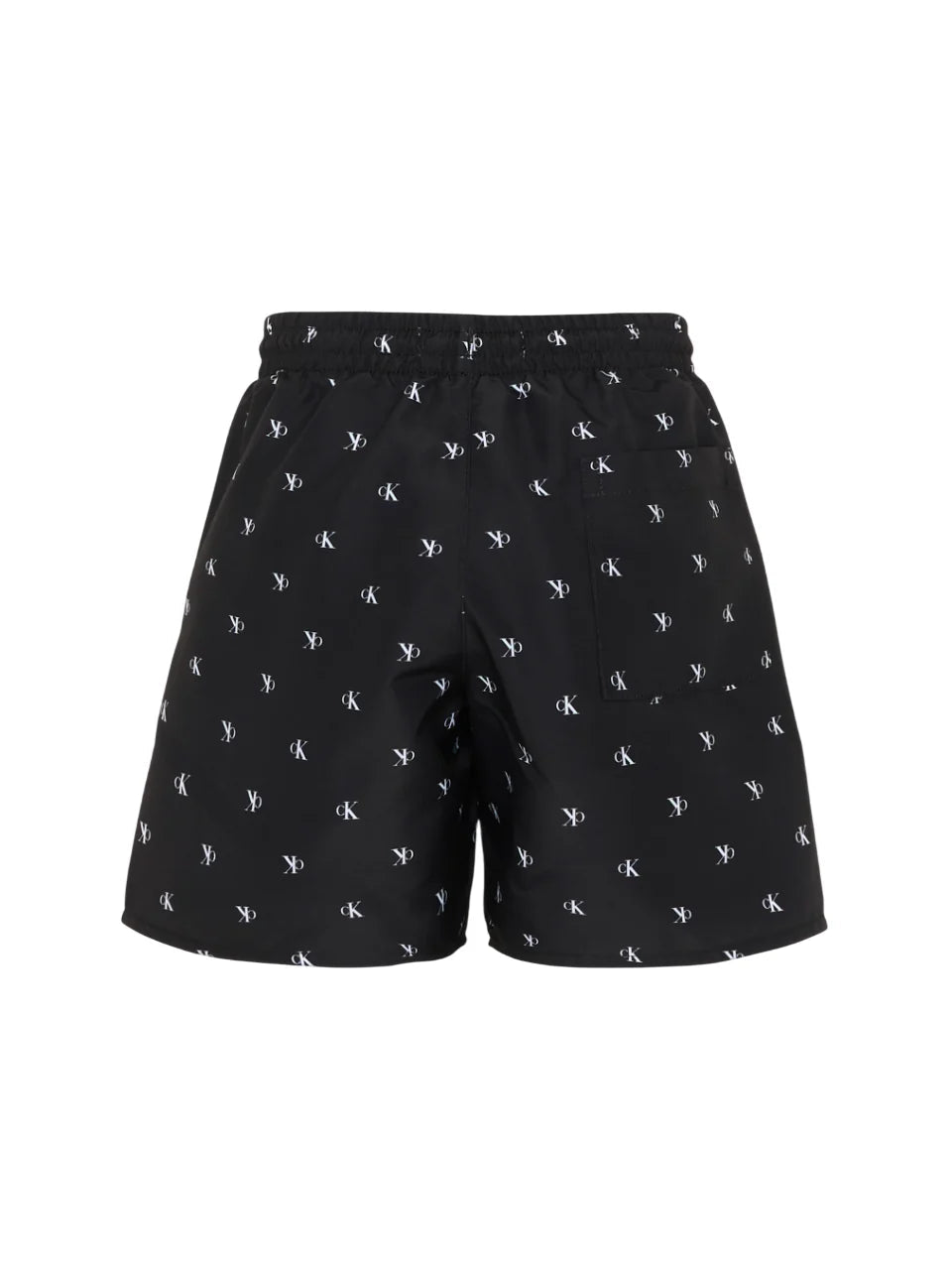 Calvin Klein boxer mare bambino in fantasia logata nero KV0KV00062 0GK Calvin Klein Beachwear