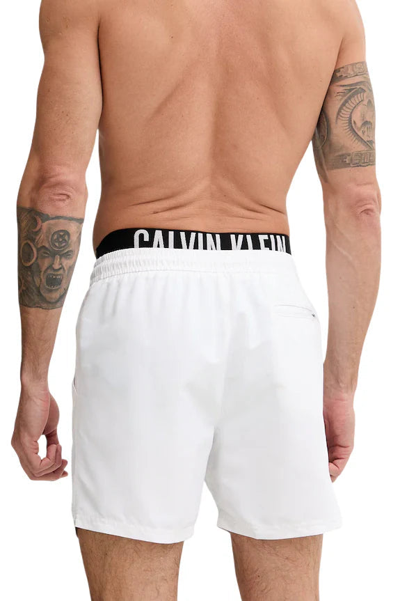 Calvin Klein boxer mare uomo con fascia logata bianco LV00N61015 100 Calvin Klein Beachwear