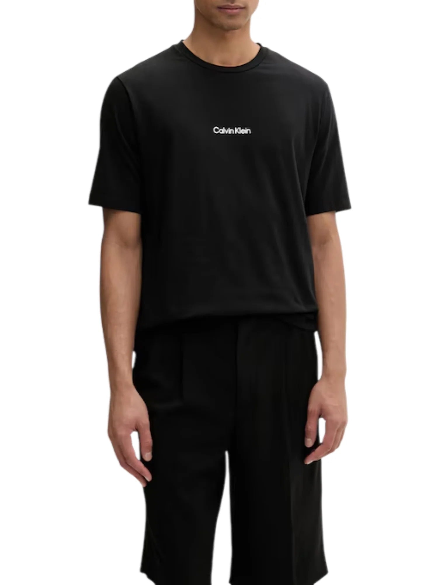 Calvin Klein T-shirt uomo manica corta con logo nero LV00NM3021 UB1 Calvin Klein Beachwear