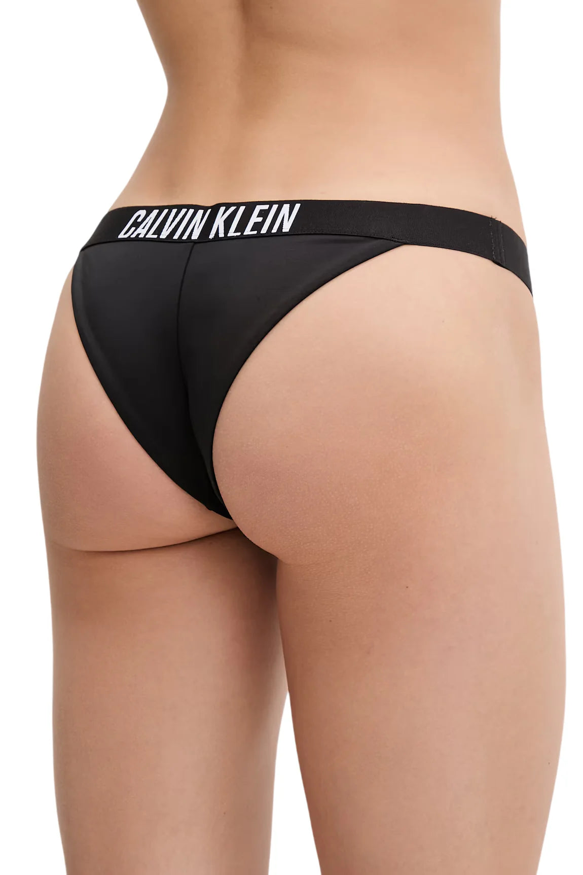 Calvin Klein slip mare brasiliana donna con logo nero LV00Q61218 UB1 Calvin Klein Beachwear