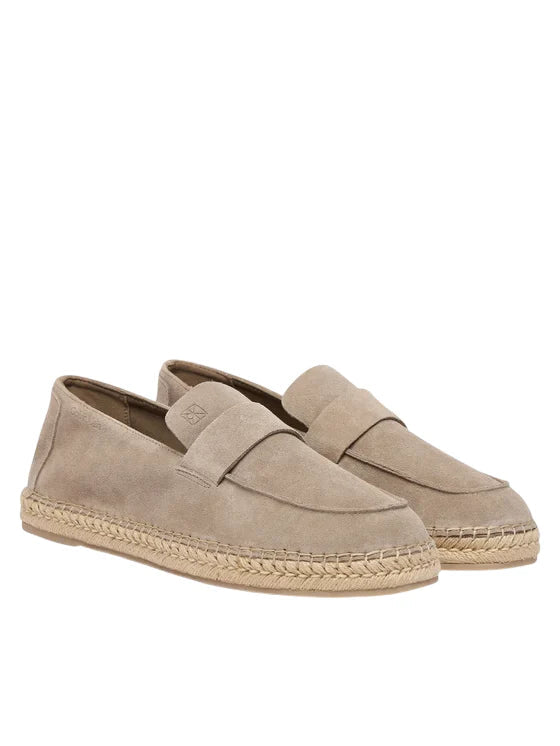 Calvin Klein espadrillas uomo in suede tortora HM0HM02072 PBO Calvin Klein Footwear