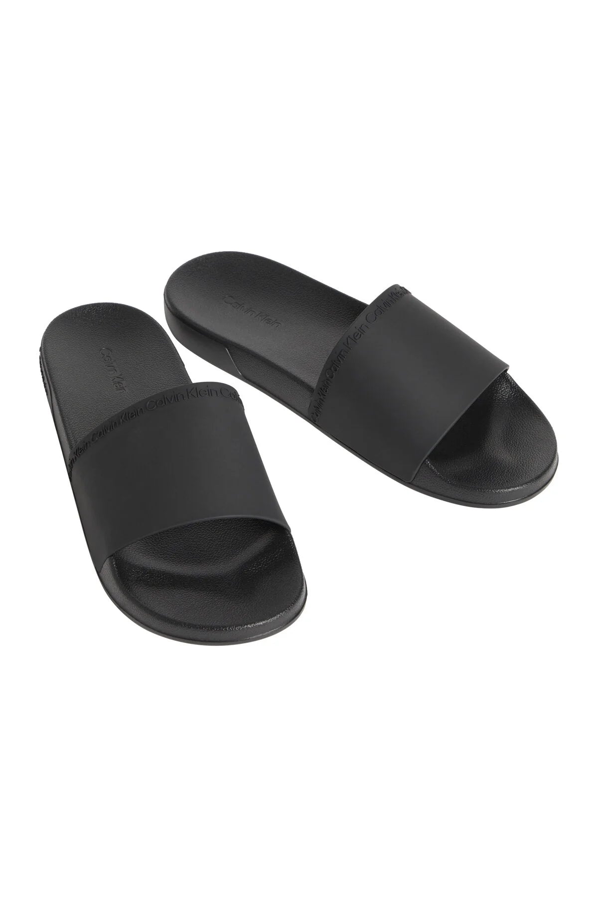 Calvin Klein ciabatte uomo in gomma con logo nero HM0HM02108 0GJ Calvin Klein Footwear