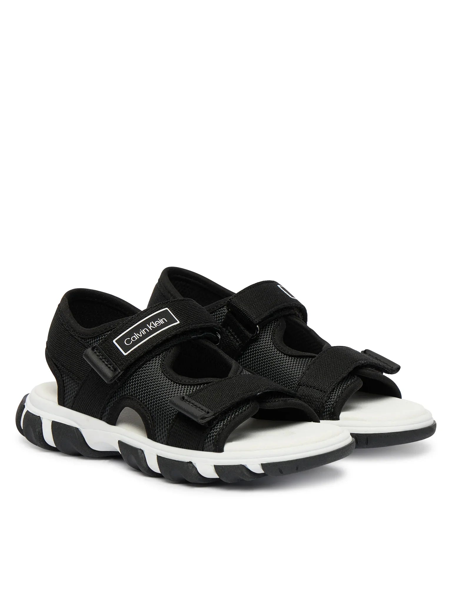 Calvin Klein sandali bambino con strappi nero V1B2-83321-1564 999 Calvin Klein Footwear