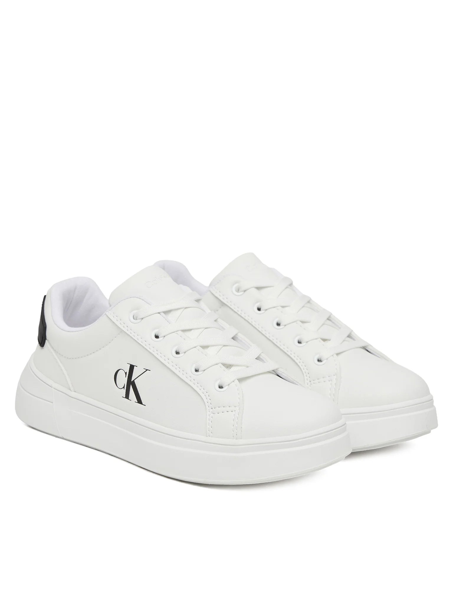 Calvin Klein Jeans sneakers bambino in ecopelle bianco V3X9-83300-1355 X002 Calvin Klein Footwear