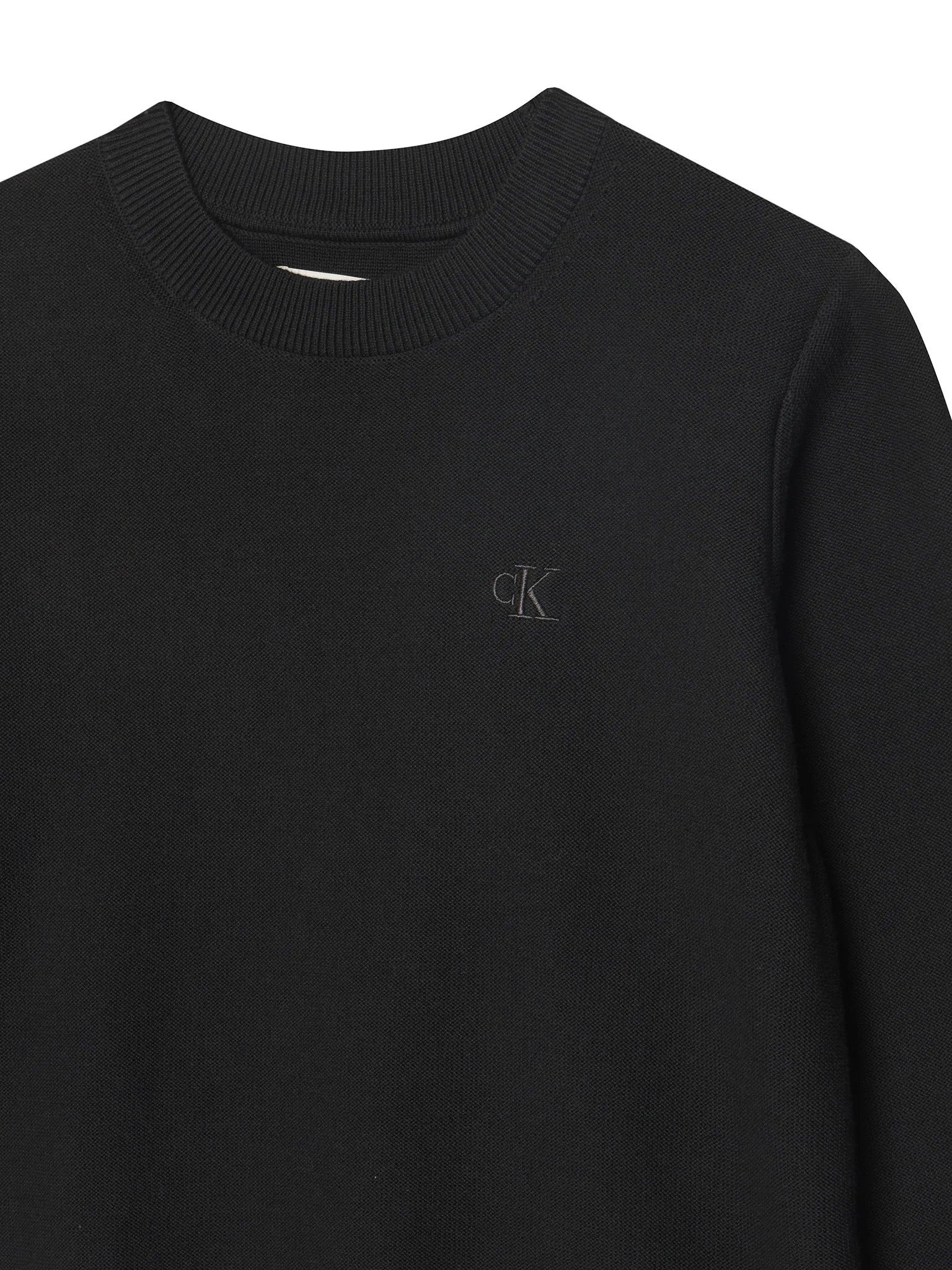 Calvin Klein Jeans maglia basic bambino in cotone nero IB0IB02641 BEH Calvin Klein Jeans