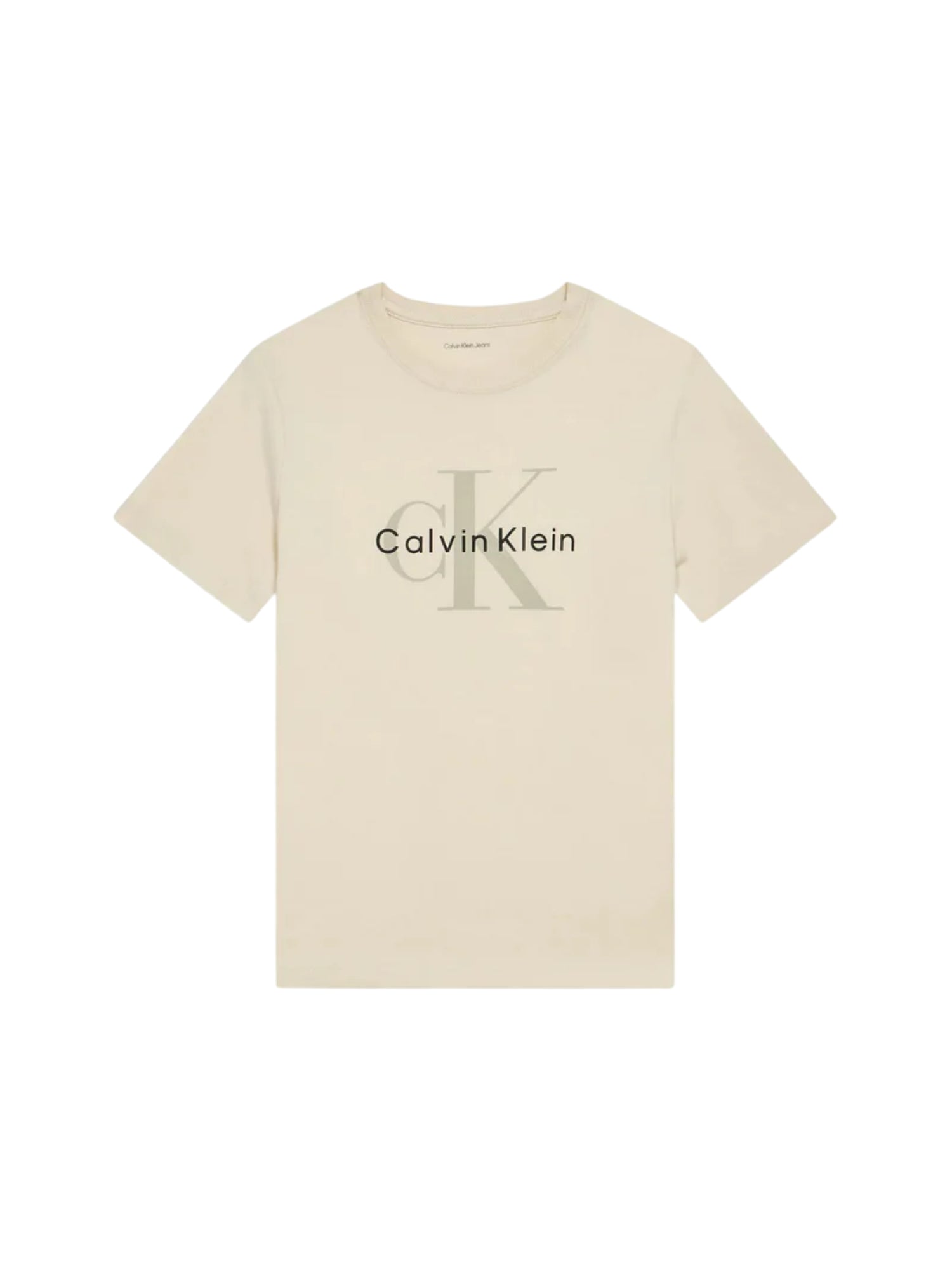 Calvin Klein Jeans T-shirt bambina manica corta ecrù IU0IU00715 PGB Calvin Klein Jeans
