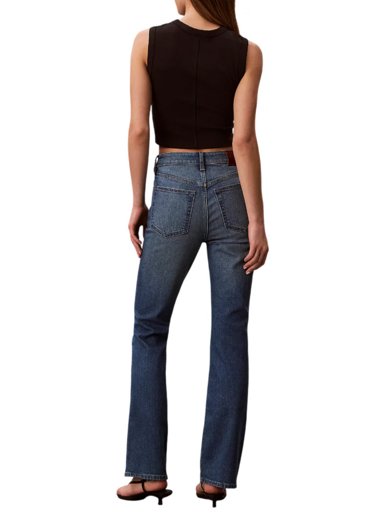 Calvin Klein Jeans jeans donna skinny Boot lavaggio blu LV047F666G Q0P Calvin Klein Jeans