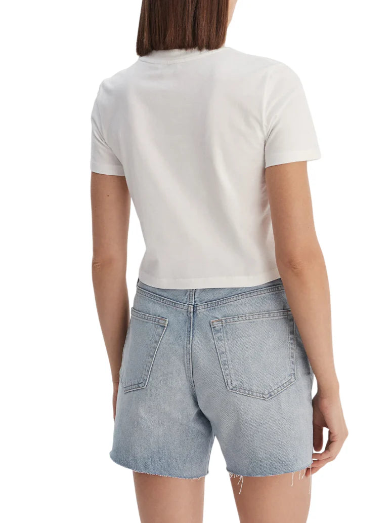 Calvin Klein JeansT-shirt manica corta donna stampa logo bianco LV047F819G YAF Calvin Klein Jeans