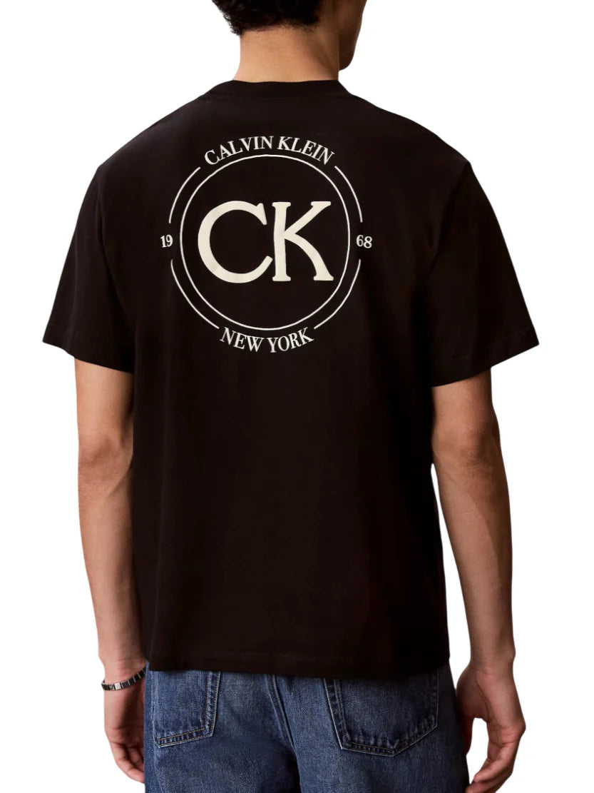Calvin Klein Jeans T-shirt uomo manica corta con logo nero LV04RE825G UB1 Calvin Klein Jeans