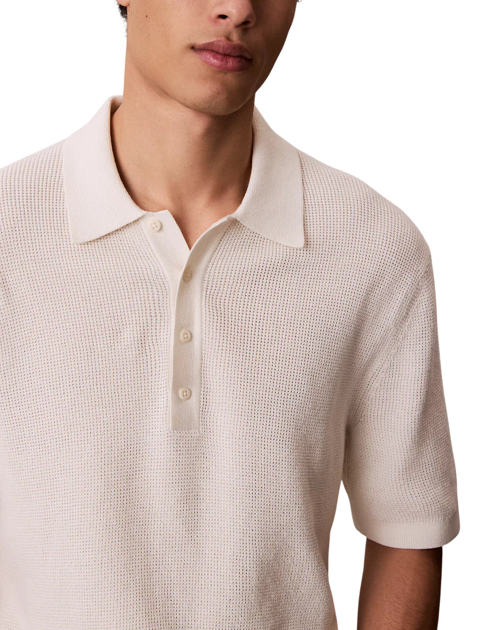 Calvin Klein Jeans polo uomo manica corta panna LV04RF316G YAS Calvin Klein Jeans