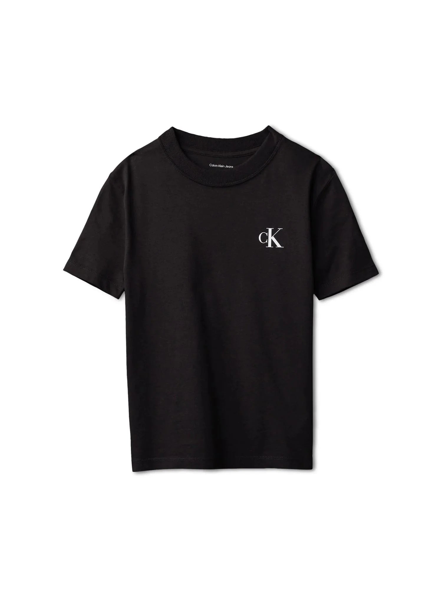 Calvin Klein Jeans T-shirt unisex bambino manica corta nero LV1CKSJA32 BEH Calvin Klein Jeans