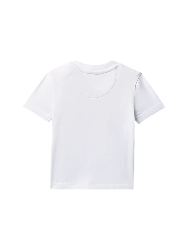Calvin Klein Jeans T-shirt unisex neonato manica corta bianco LVCKSJA47B YAF Calvin Klein Jeans