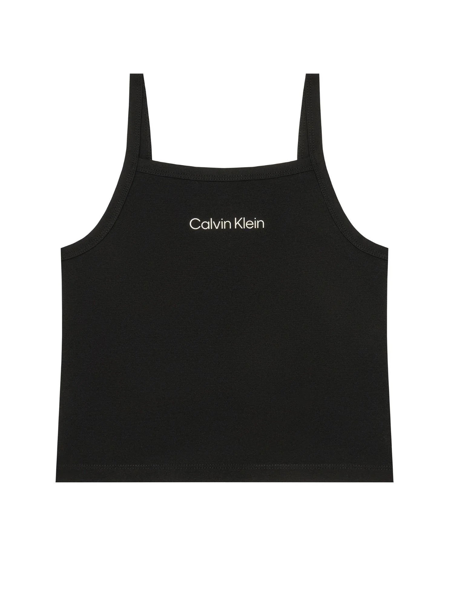 Calvin Klein Jeans canotta bambina con logo nero LVCKSJB12G BEH Calvin Klein Jeans