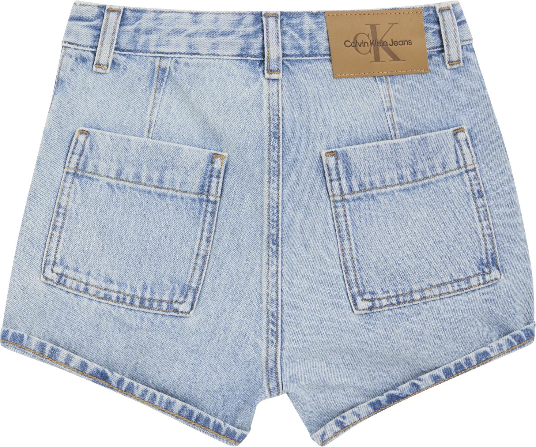 Calvin Klein Jeans shorts in denim bambina con tasche lavaggio blu LVCKSJC16G 1A4 Calvin Klein Jeans