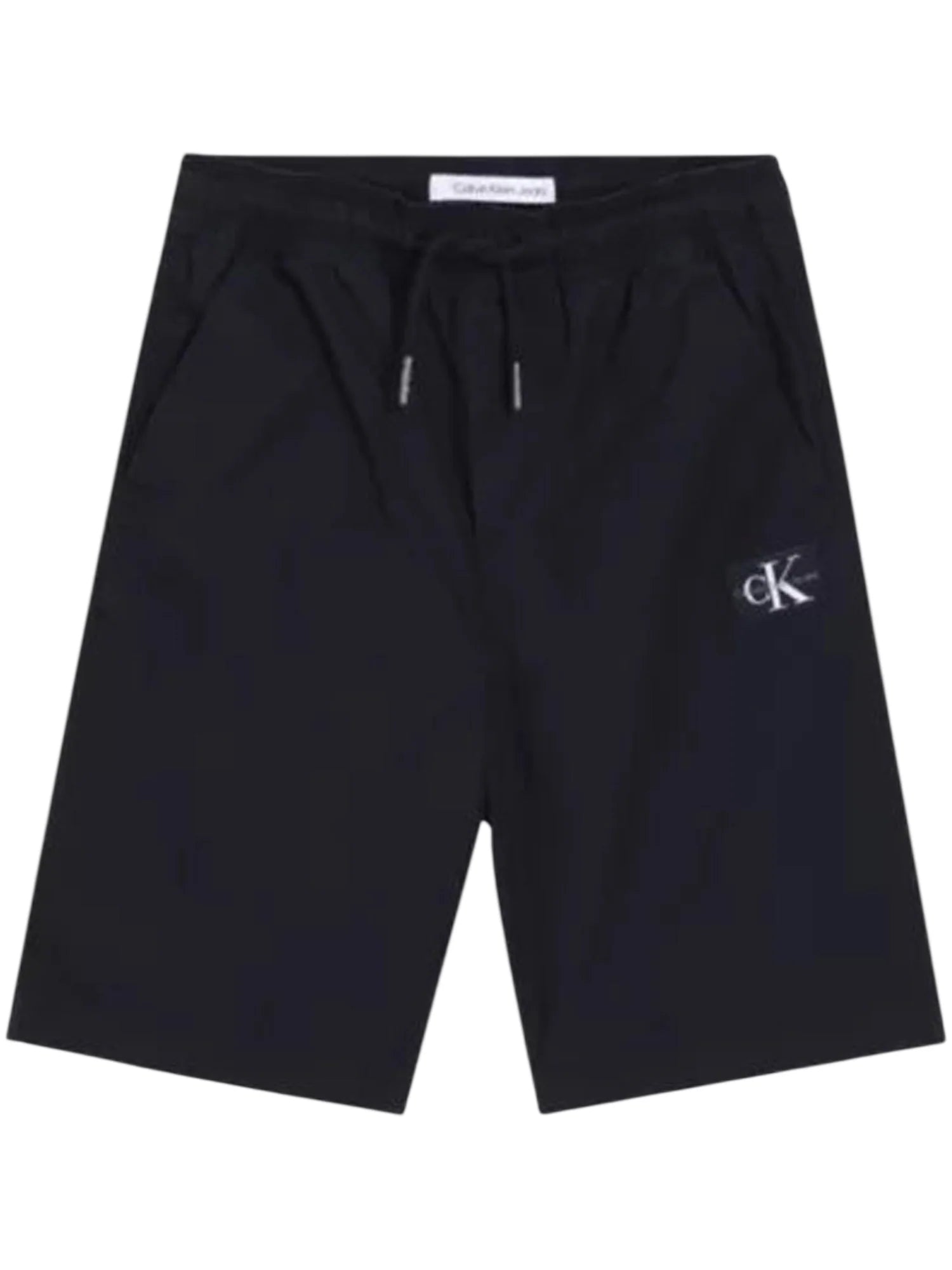 Calvin Klein Jeans bermuda bambino in cotone nero LVCKSJC79B BEH Calvin Klein Jeans