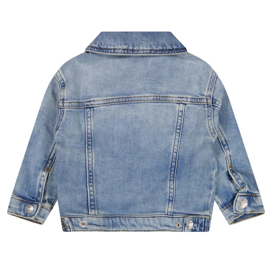 Calvin Klein Jeans giubbino neonato in denim lavaggio medio LVCKSJD04B 1A4 Calvin Klein Jeans