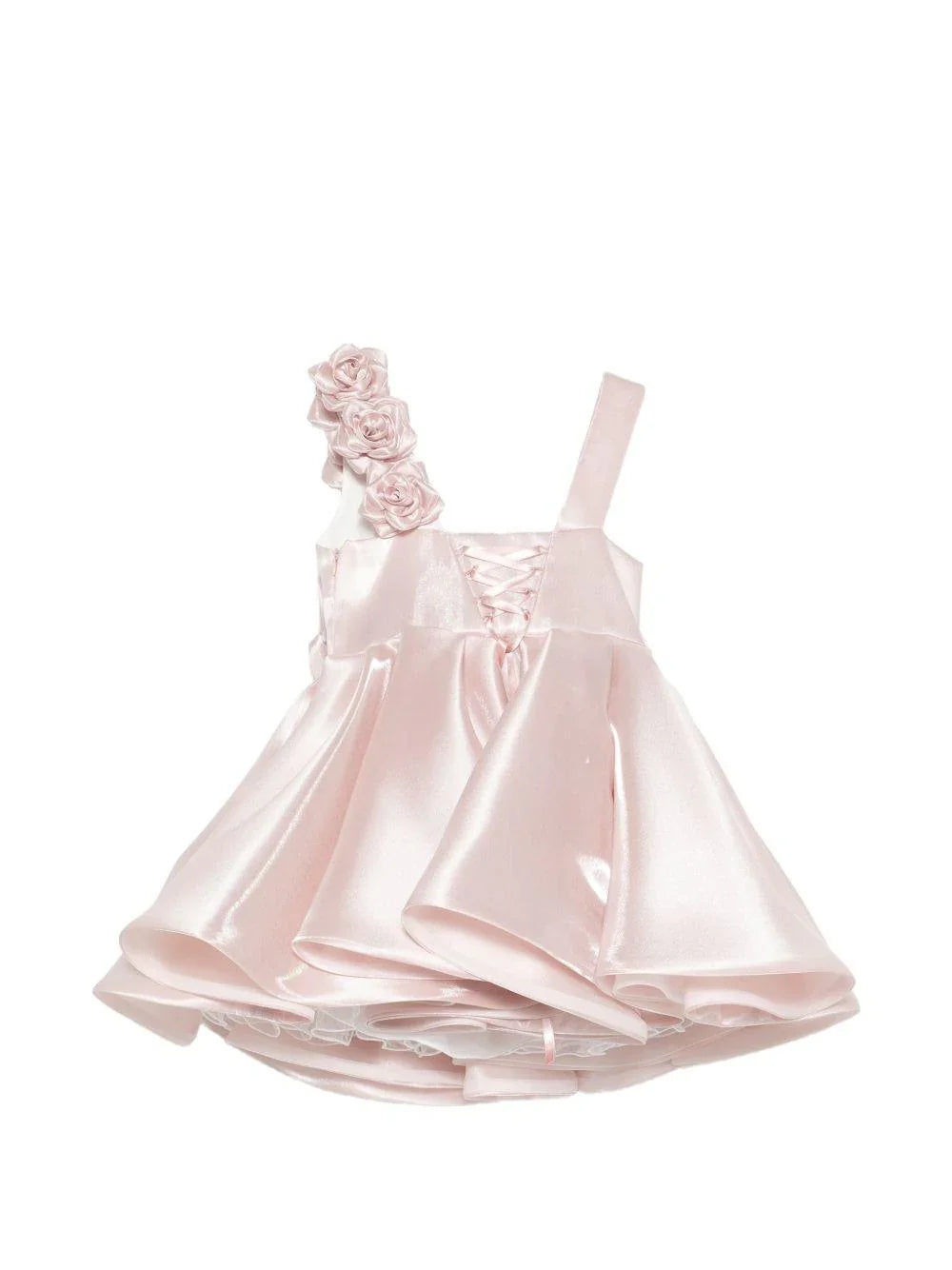 Colori Chiari abito bambina cerimonia con applicazioni floreali rosa FL108222-4870 83 COLORICHIARI