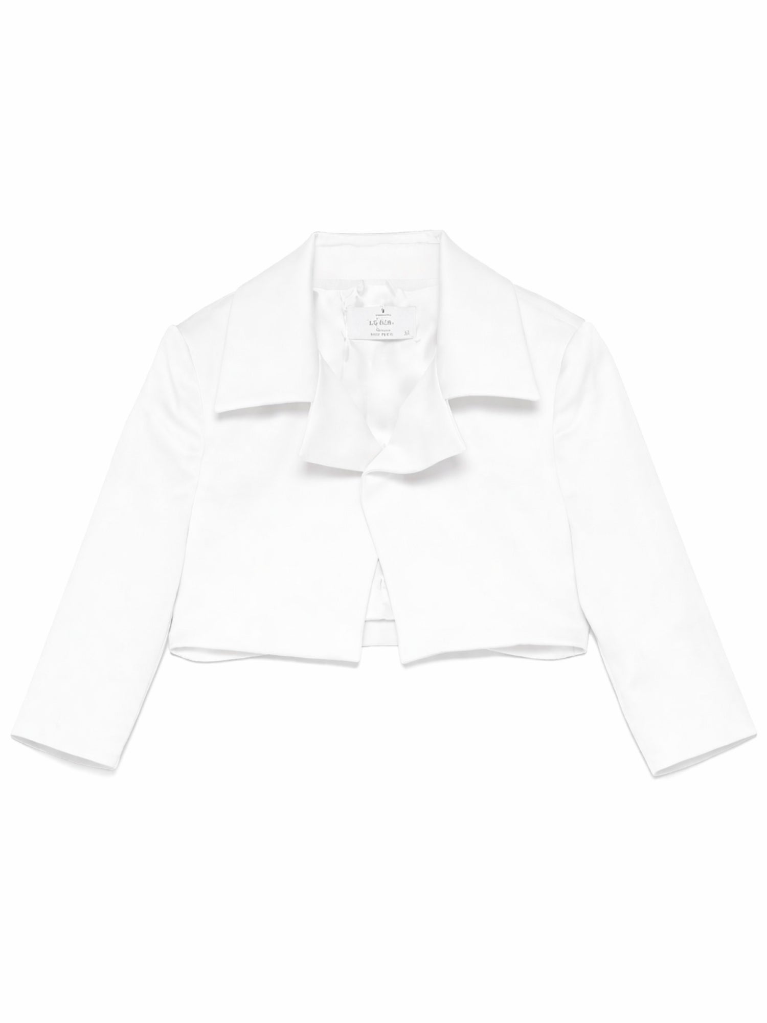 Colori Chiari giacca elegante bambina in mikado bianco latte FL808482-4844 15 COLORICHIARI