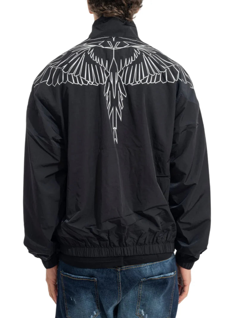 County of Milan giubbino uomo in nylon stampa iconica nero CMMAJK075 110 COUNTY OF MILAN
