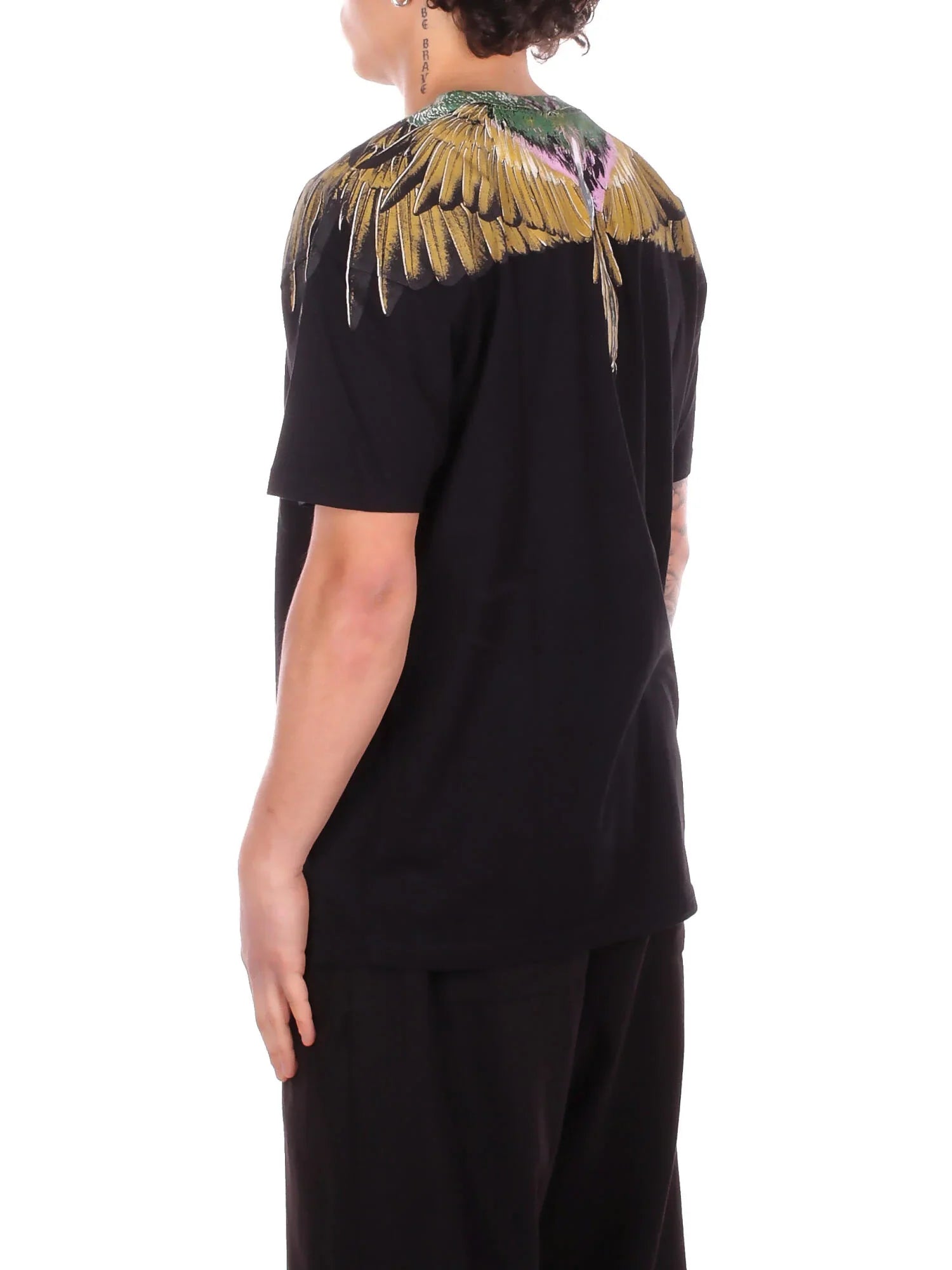 County of Milan T-shirt uomo manica corta con stampa iconica nero CMMATH032 110 COUNTY OF MILAN
