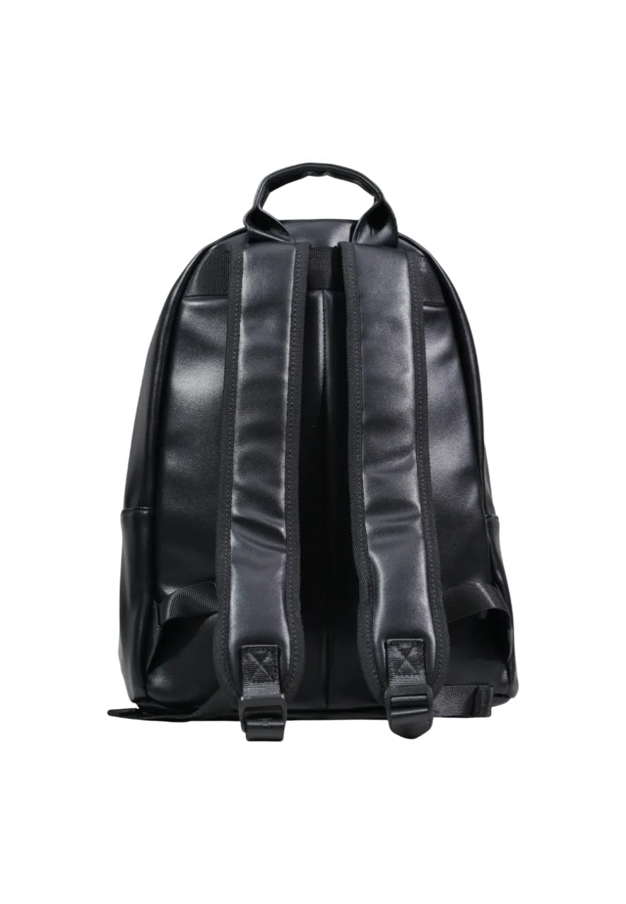 County of Milan zaino in ecopelle uomo con stampa iconica nero COMAS260313 BLACK-YELLOW WINGS COUNTY OF MILAN