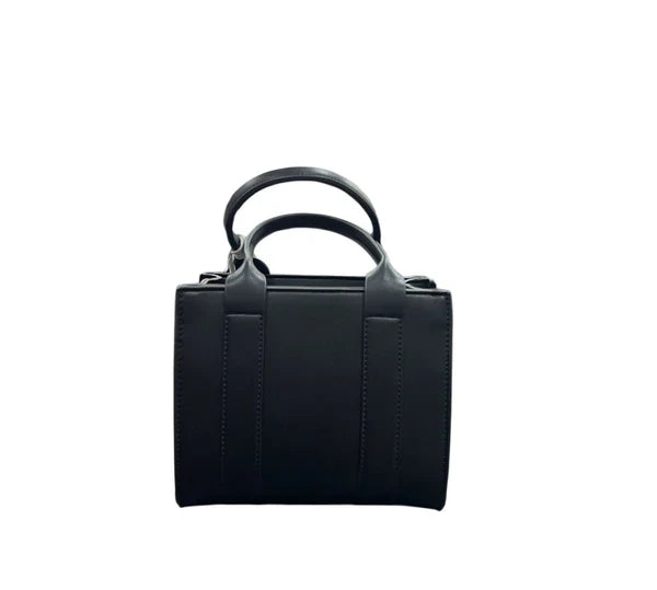 County of Milan borsa a mano donna con stampa iconica nero COMAS260450 BLACK-ORANGE WINGS COUNTY OF MILAN
